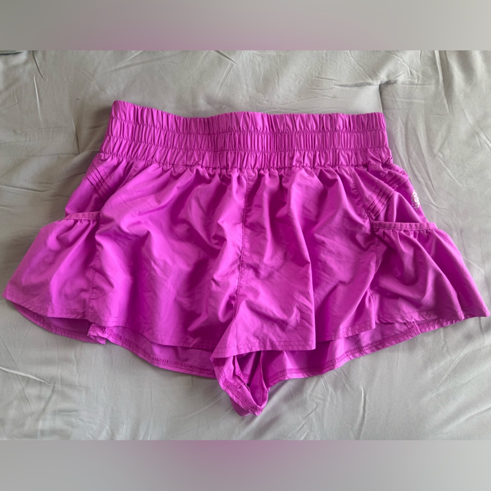 Free People Movement Get Your Flirt On Shorts in PINK/PURPLE